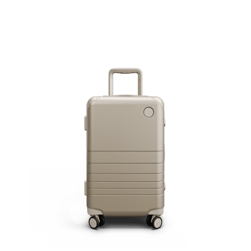 Front view of Hybrid Carry-On in Champagne